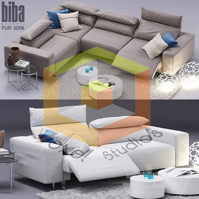 Furniture – Sofa 3D Models – Sofa Biba Salotti