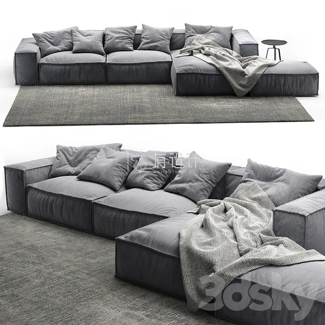 Furniture – Sofa 3D Models – Sofa BONALDO Peanut b 4