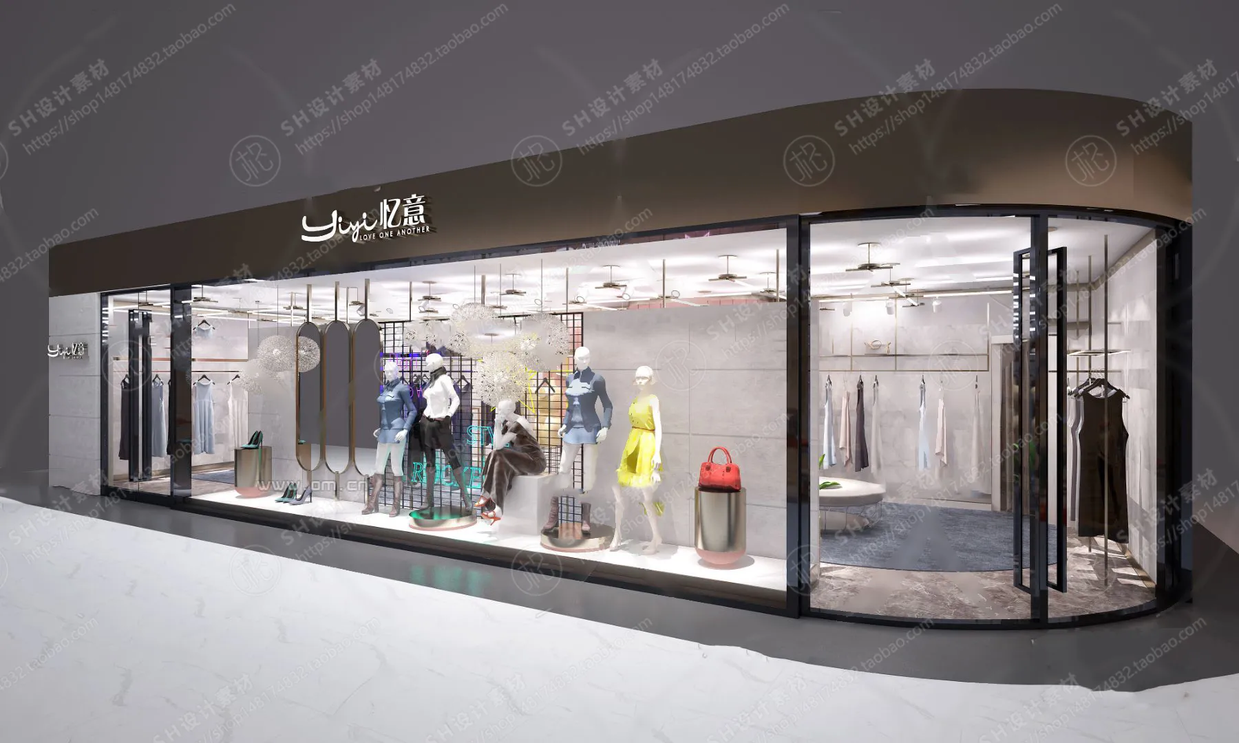 CLOTHING STORE 3D SCENES – VRAY RENDER – 15