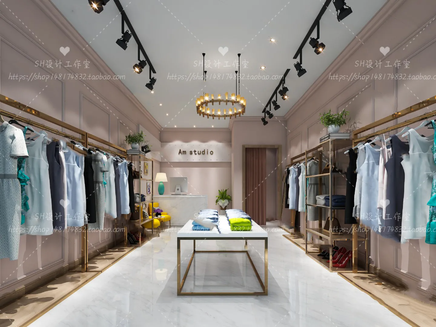 CLOTHING STORE 3D SCENES – VRAY RENDER – 24