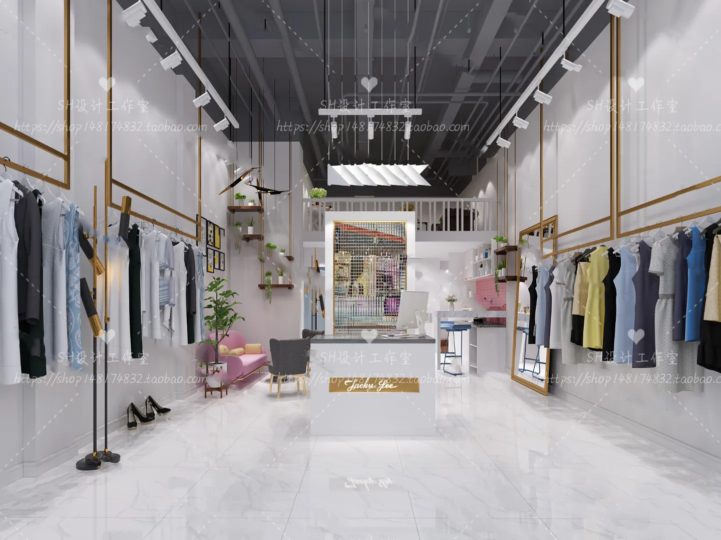 CLOTHING STORE 3D SCENES – VRAY RENDER – 29