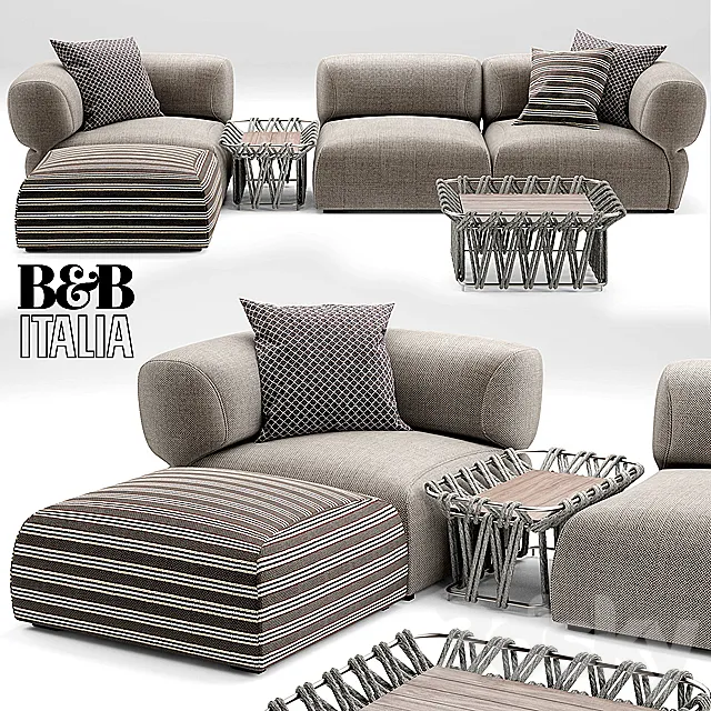Furniture – Sofa 3D Models – Sofa Butterfly BT007 Sofa B & B Italia