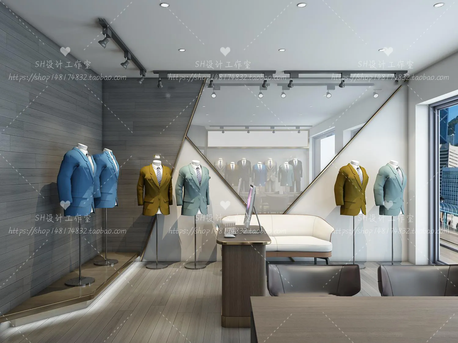 CLOTHING STORE 3D SCENES – VRAY RENDER – 65