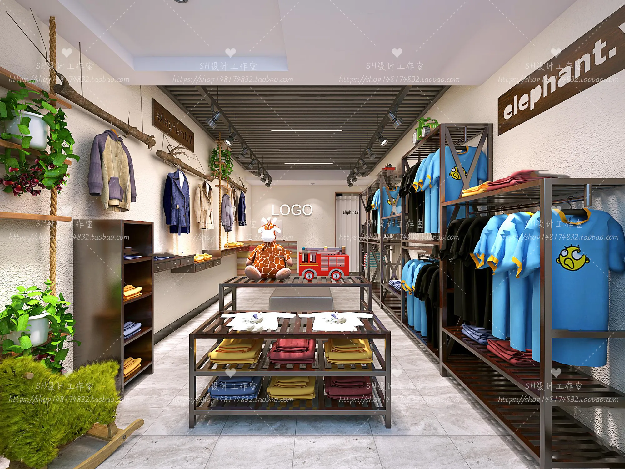 CLOTHING STORE 3D SCENES – VRAY RENDER – 67