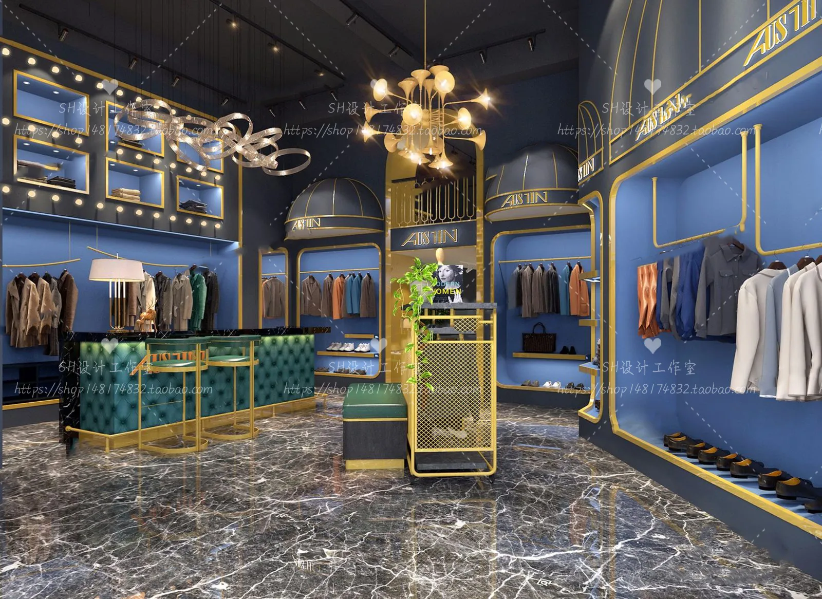 CLOTHING STORE 3D SCENES – VRAY RENDER – 75