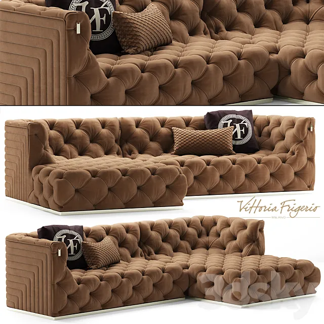 Furniture – Sofa 3D Models – Sofa Caracciolo by Vittoria Frigerio 3D model