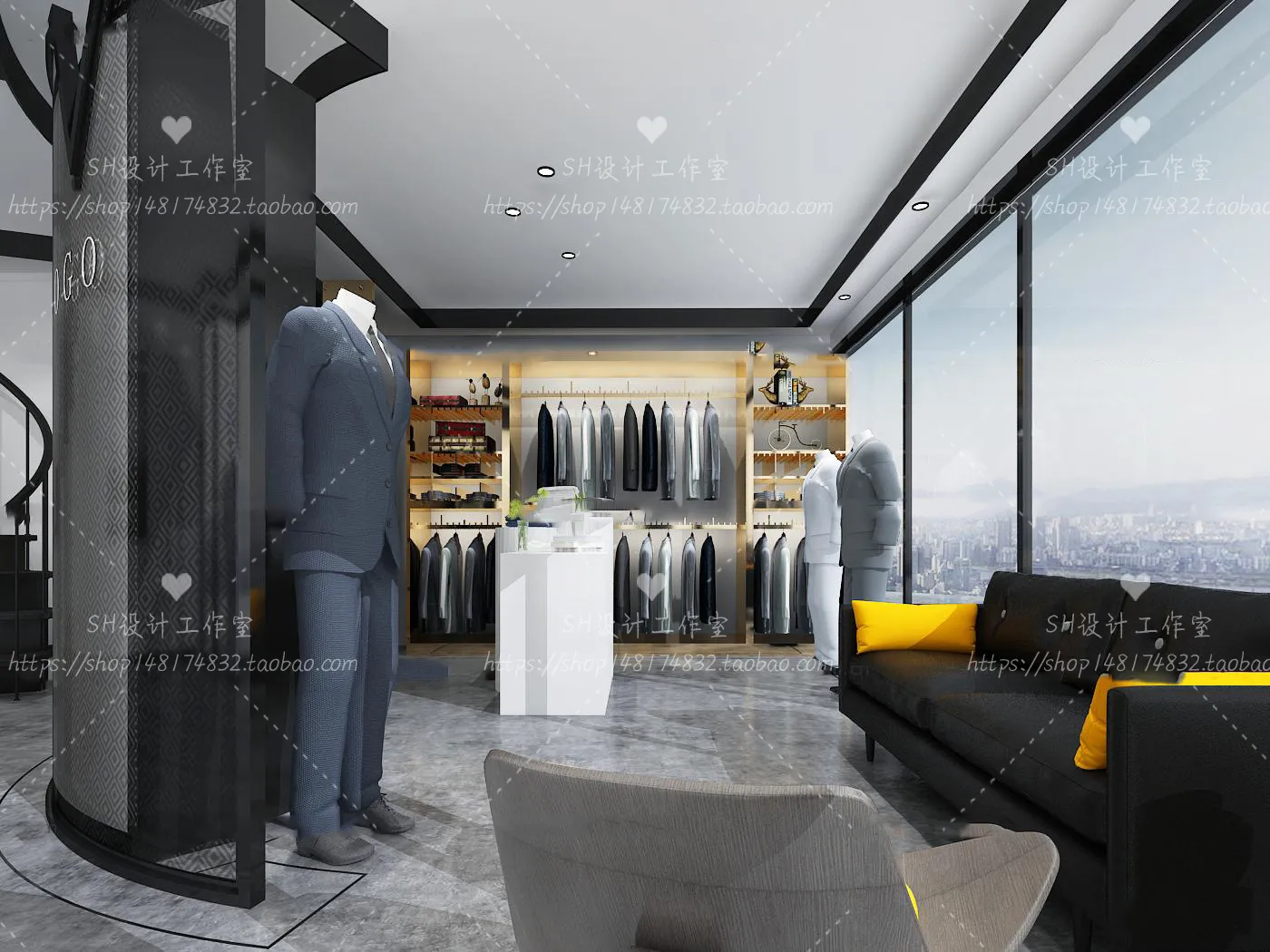 CLOTHING STORE 3D SCENES – VRAY RENDER – 108