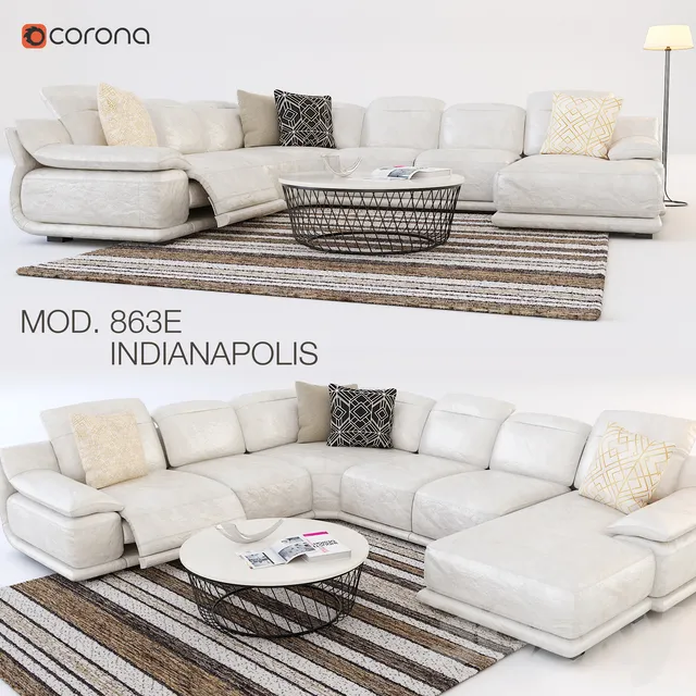 Furniture – Sofa 3D Models – Sofa Chateau d’Ax Indianapolis 01