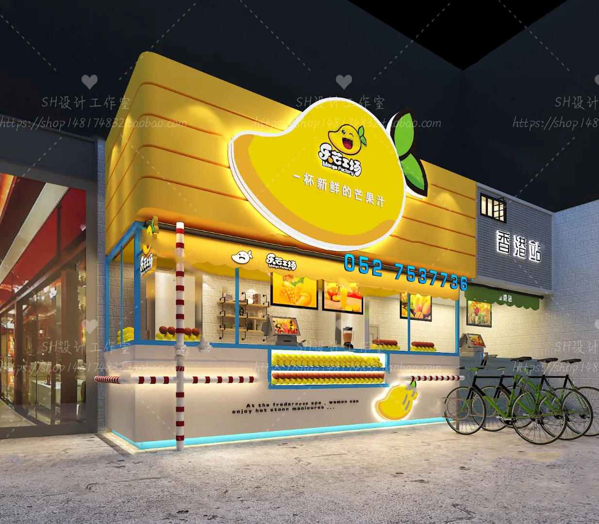 COFFEE SHOP 3D SCENES – VRAY RENDER – 09