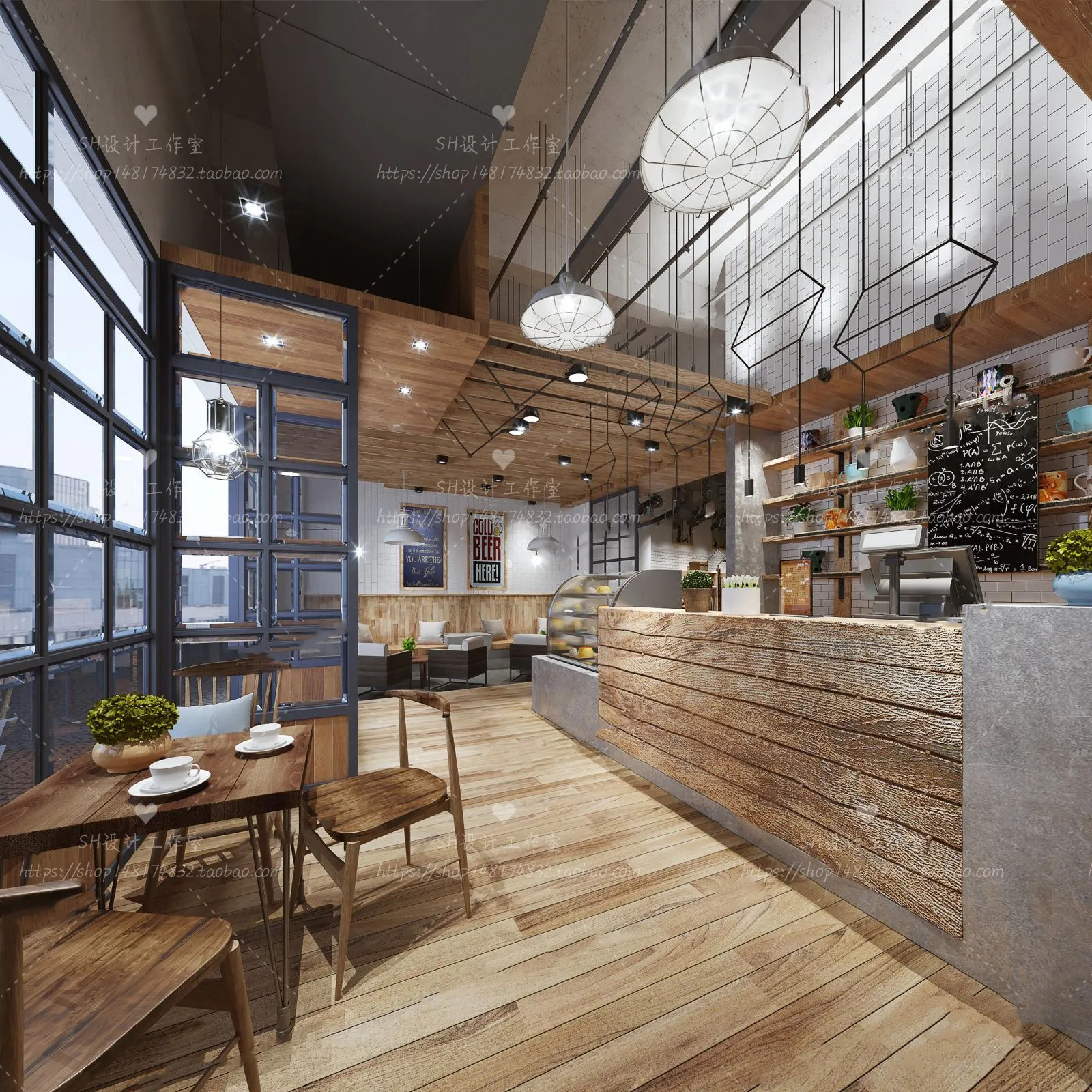 COFFEE SHOP 3D SCENES – VRAY RENDER – 55