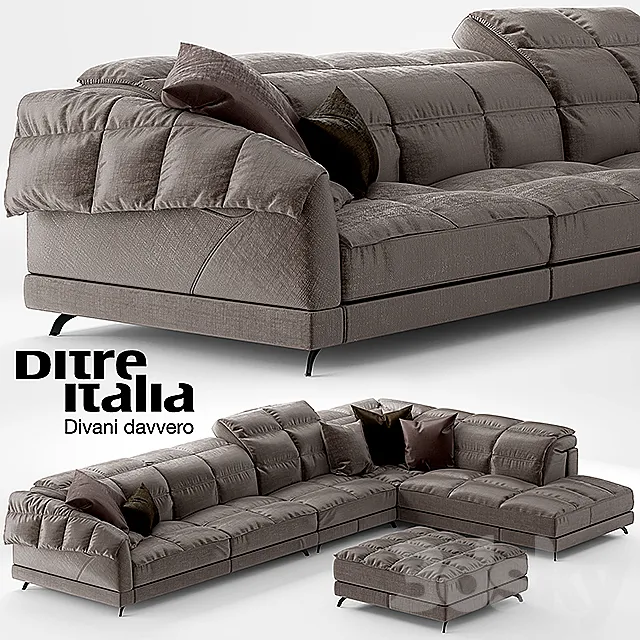 Furniture – Sofa 3D Models – Sofa Dunn Soft Ditre Italia Design