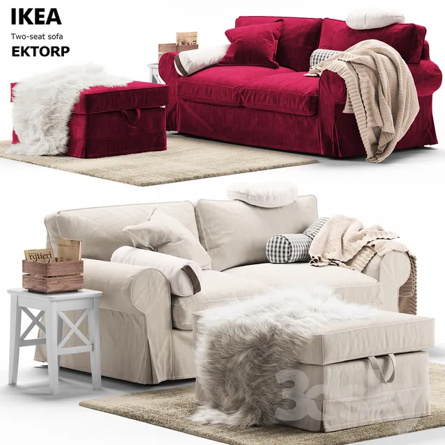 Furniture – Sofa 3D Models – Sofa EKTORP Ikea  Sofa EKTORP Ikea