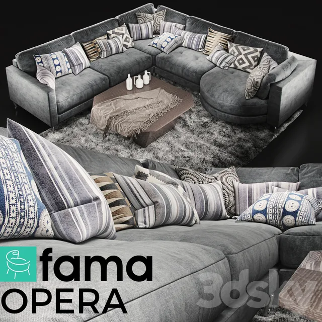 Furniture – Sofa 3D Models – Sofa Fama Opera