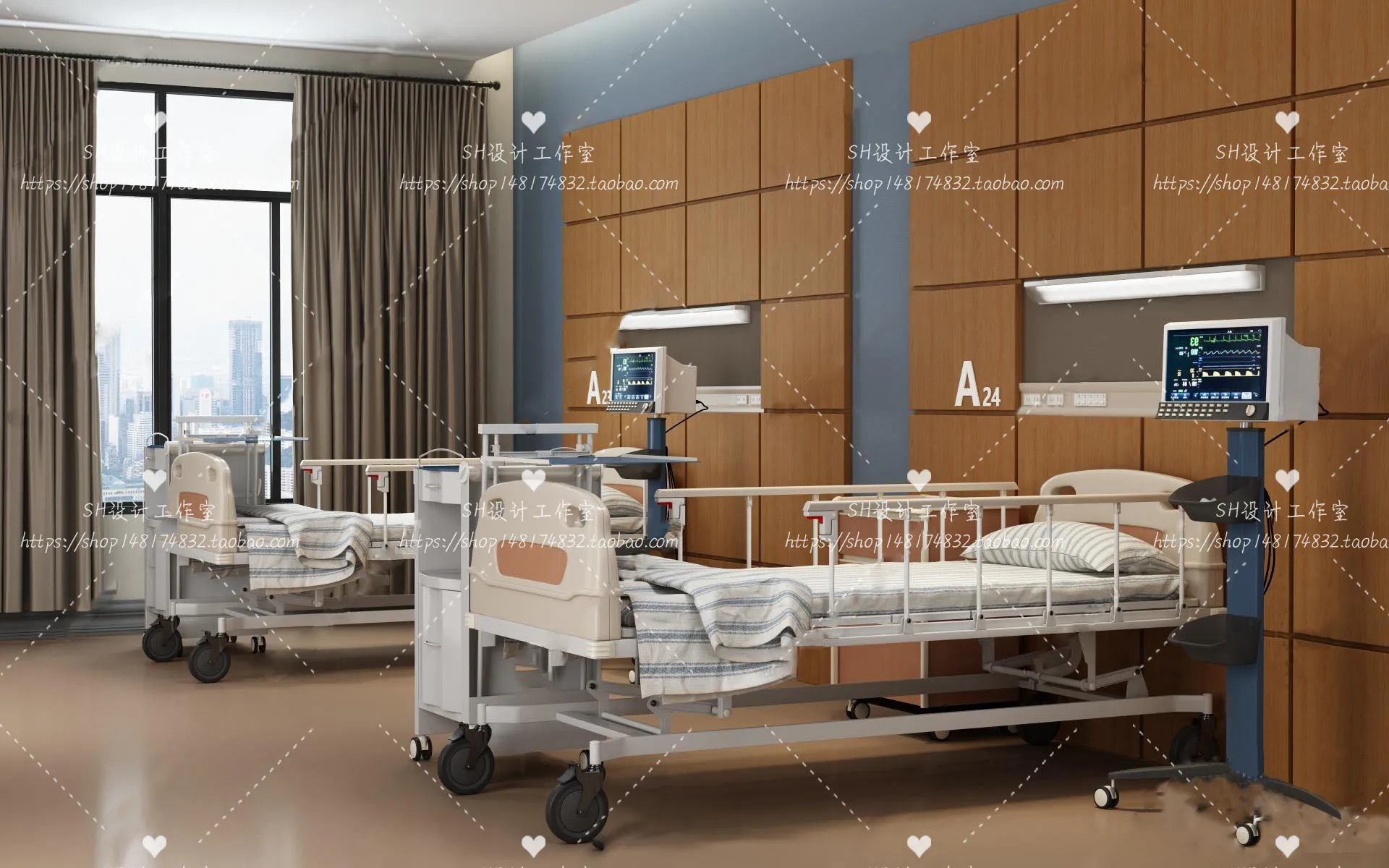 HOSPITAL 3D SCENES – VRAY RENDER – 023