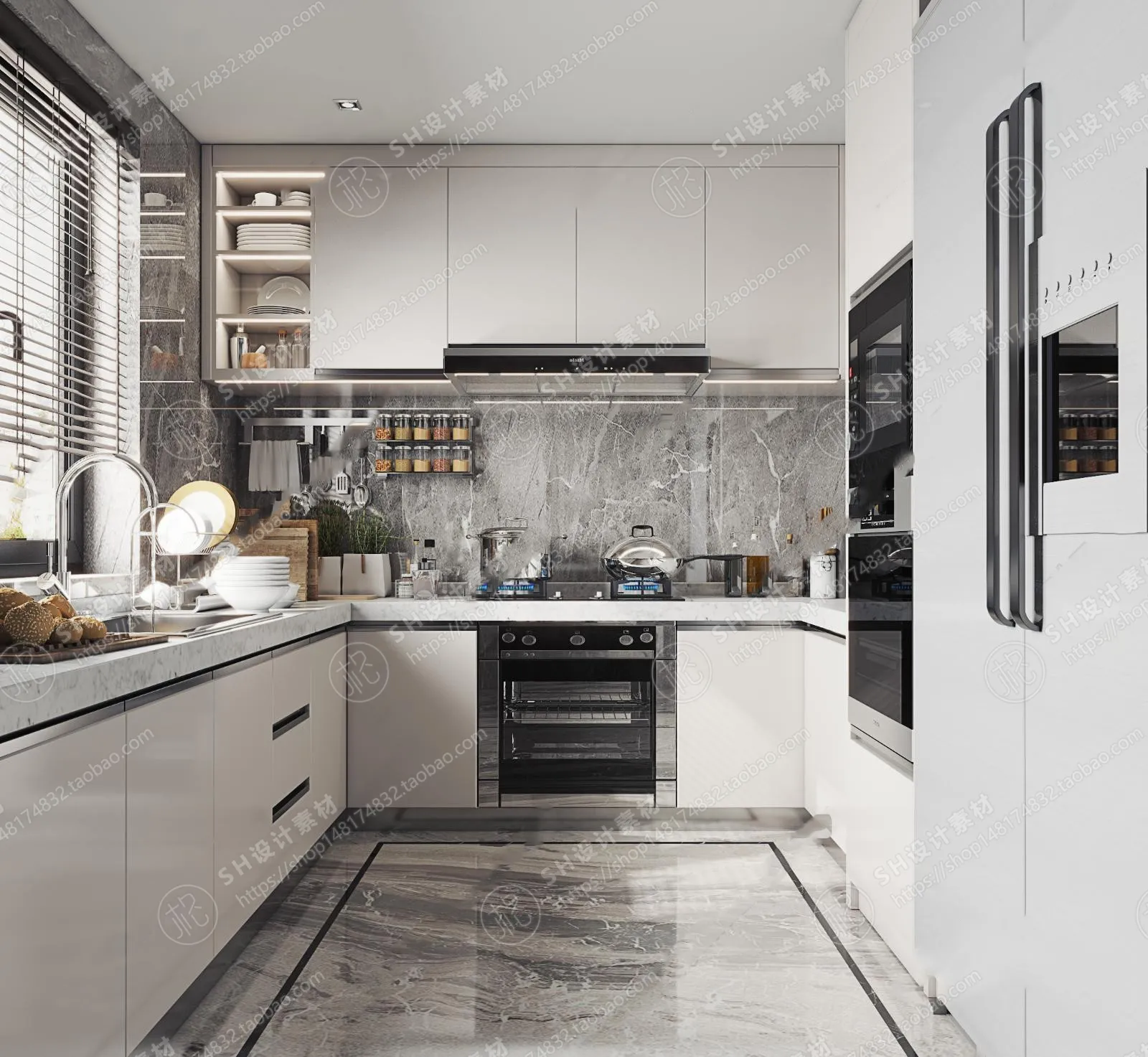 KITCHEN 3D SCENES – VRAY RENDER – 01