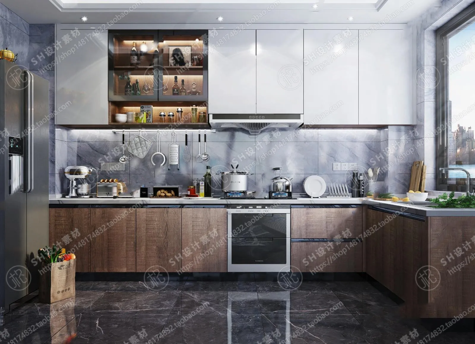 KITCHEN 3D SCENES – VRAY RENDER – 04