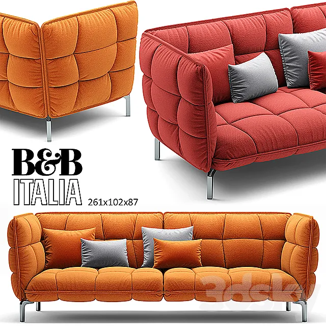 Furniture – Sofa 3D Models – Sofa HUSK sofa B & B Italia 261