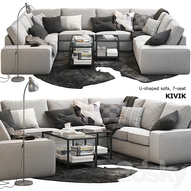 Furniture – Sofa 3D Models – Sofa Ikea Kivik 5