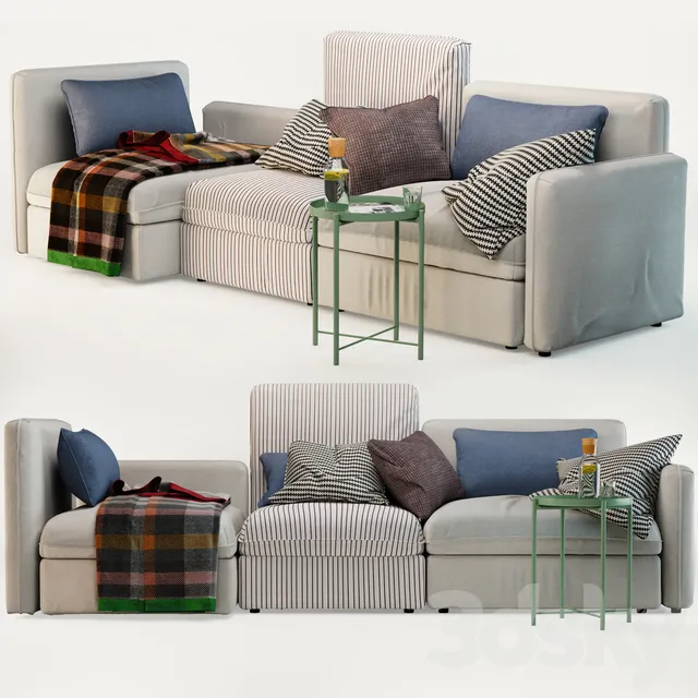 Furniture – Sofa 3D Models – Sofa Ikea Vallentuna 02