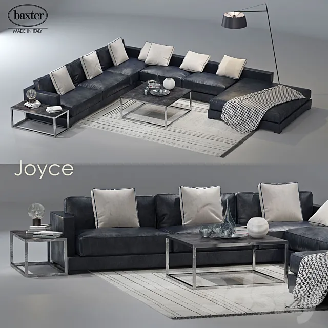 Furniture – Sofa 3D Models – Sofa Joyce by Baxter