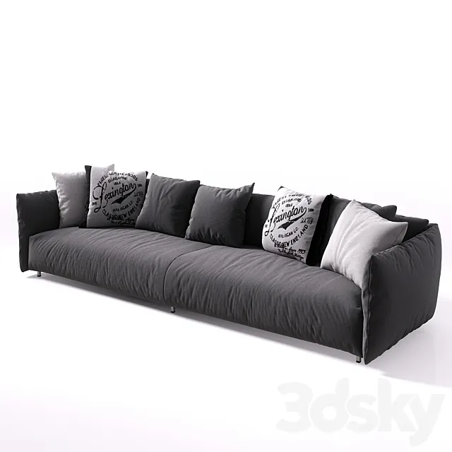 Furniture – Sofa 3D Models – Sofa Meridiani Scott Twin