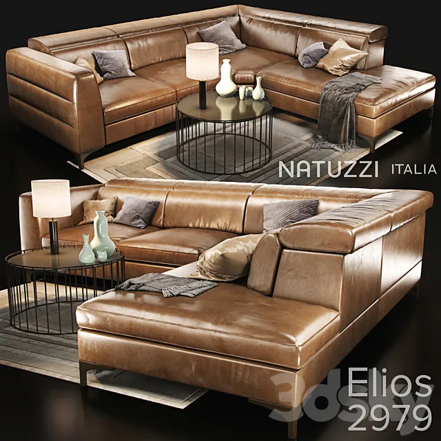 Furniture – Sofa 3D Models – Sofa natuzzi Elios 2979 main