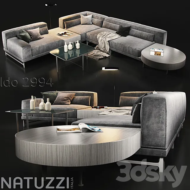 Furniture – Sofa 3D Models – Sofa Natuzzi Ido 2994