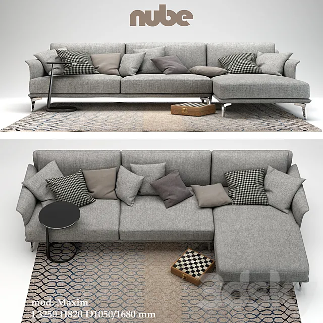 Furniture – Sofa 3D Models – Sofa Nube Maxim
