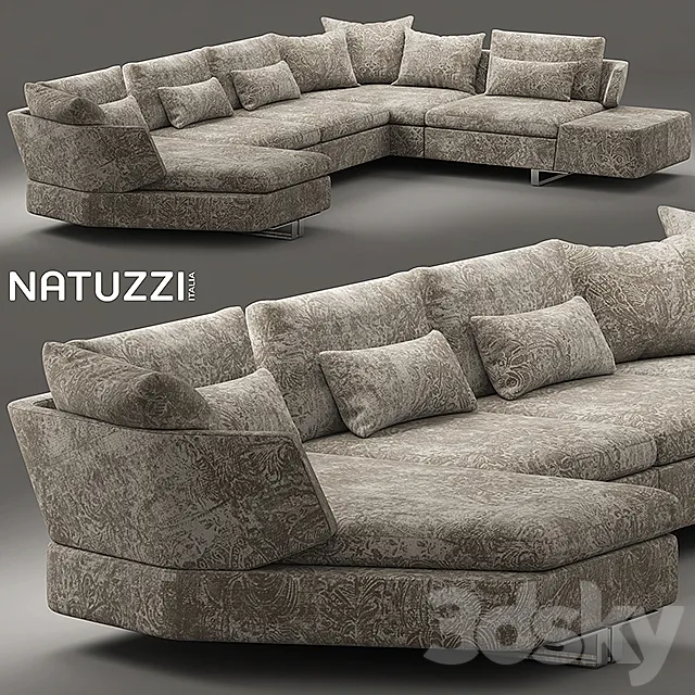Furniture – Sofa 3D Models – Sofa Opus by Natuzzi