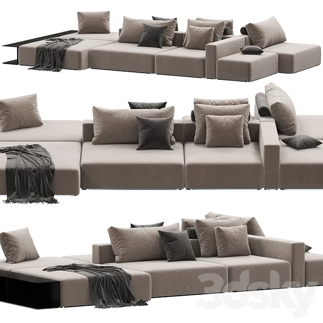 Furniture – Sofa 3D Models – Sofa Poliform WESTSIDE DIVANO