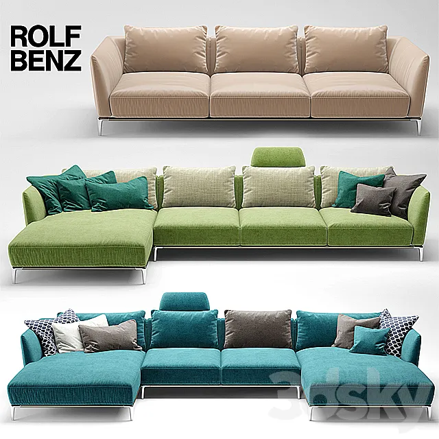 Furniture – Sofa 3D Models – Sofa ROLF BENZ SCALA