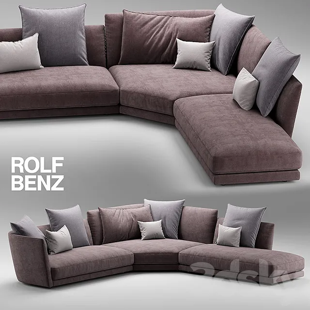 Furniture – Sofa 3D Models – Sofa ROLF BENZ TONDO 02