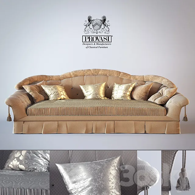 Furniture – Sofa 3D Models – Sofa Savoy Provasi