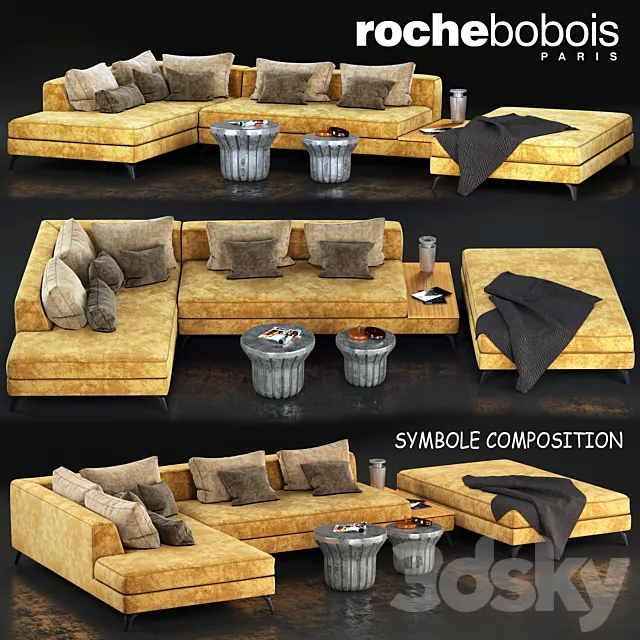 Furniture – Sofa 3D Models – Sofa SYMBOLE roche bobois