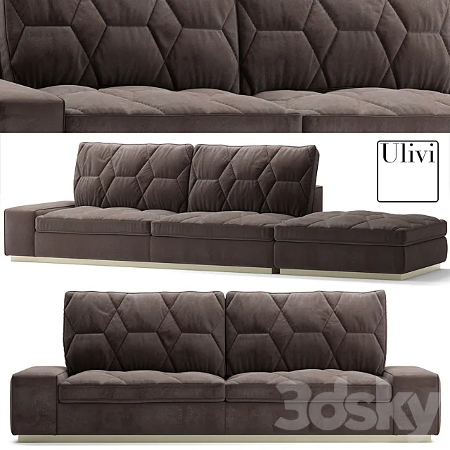Furniture – Sofa 3D Models – Sofa ulivi salotti cesar 3d Model