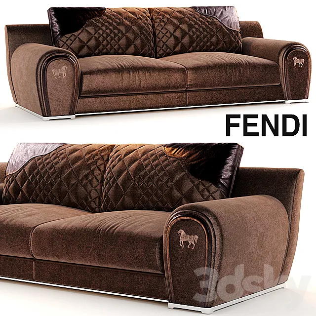 Furniture – Sofa 3D Models – Sofa VARENNE by Fendi Casa