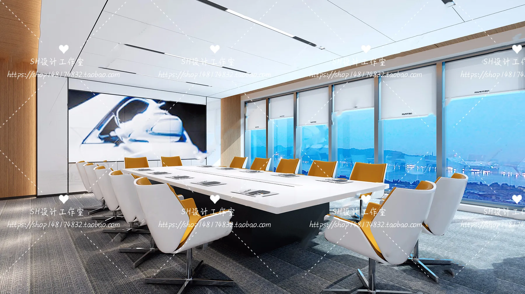 MEETING ROOM 3D SCENES – VRAY RENDER – 05