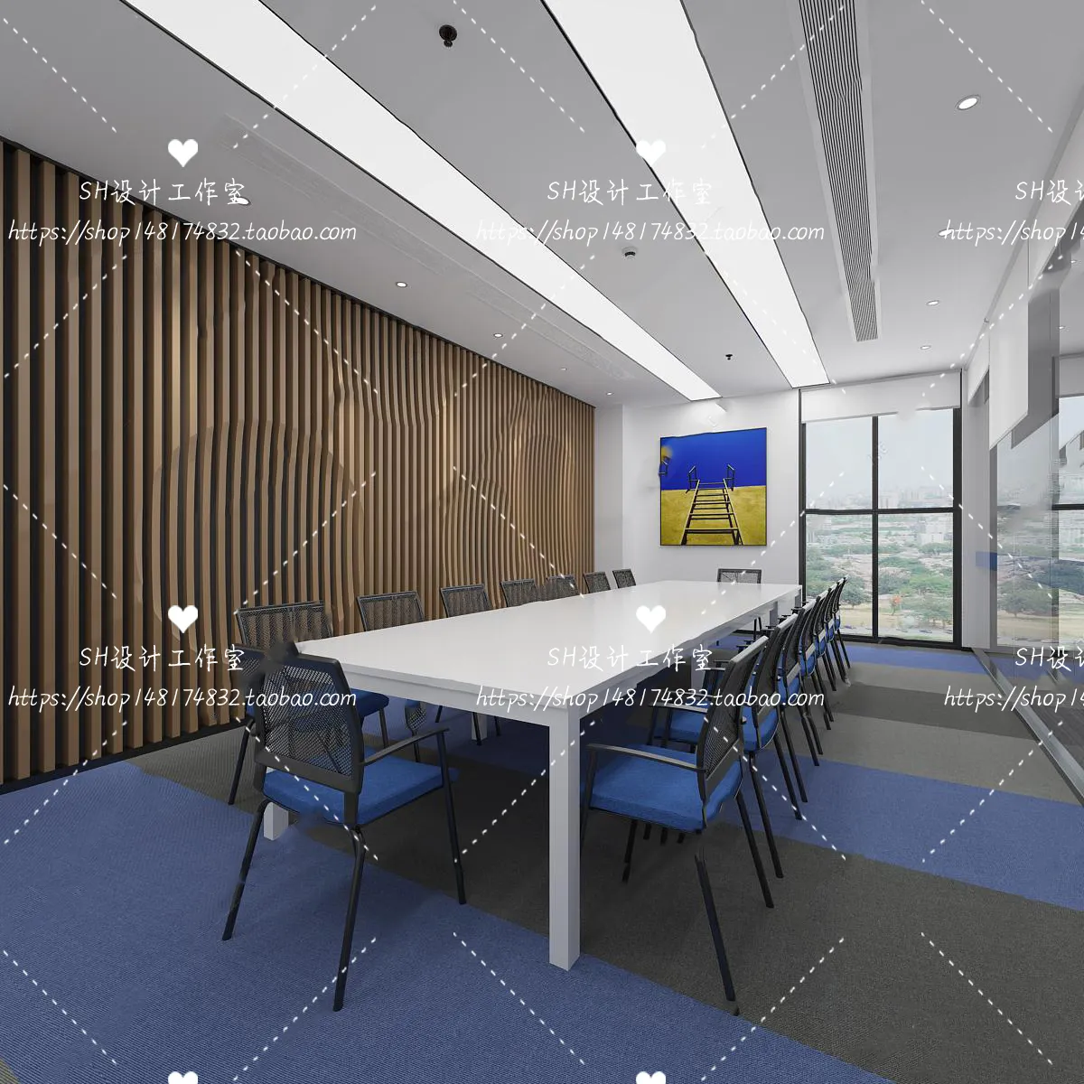 MEETING ROOM 3D SCENES – VRAY RENDER – 46