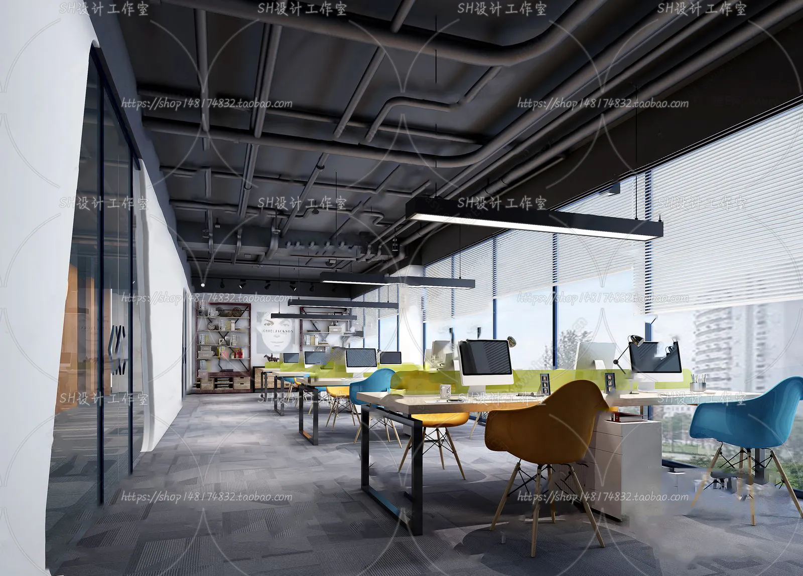 OFFICE 3D SCENES – VRAY RENDER – 04