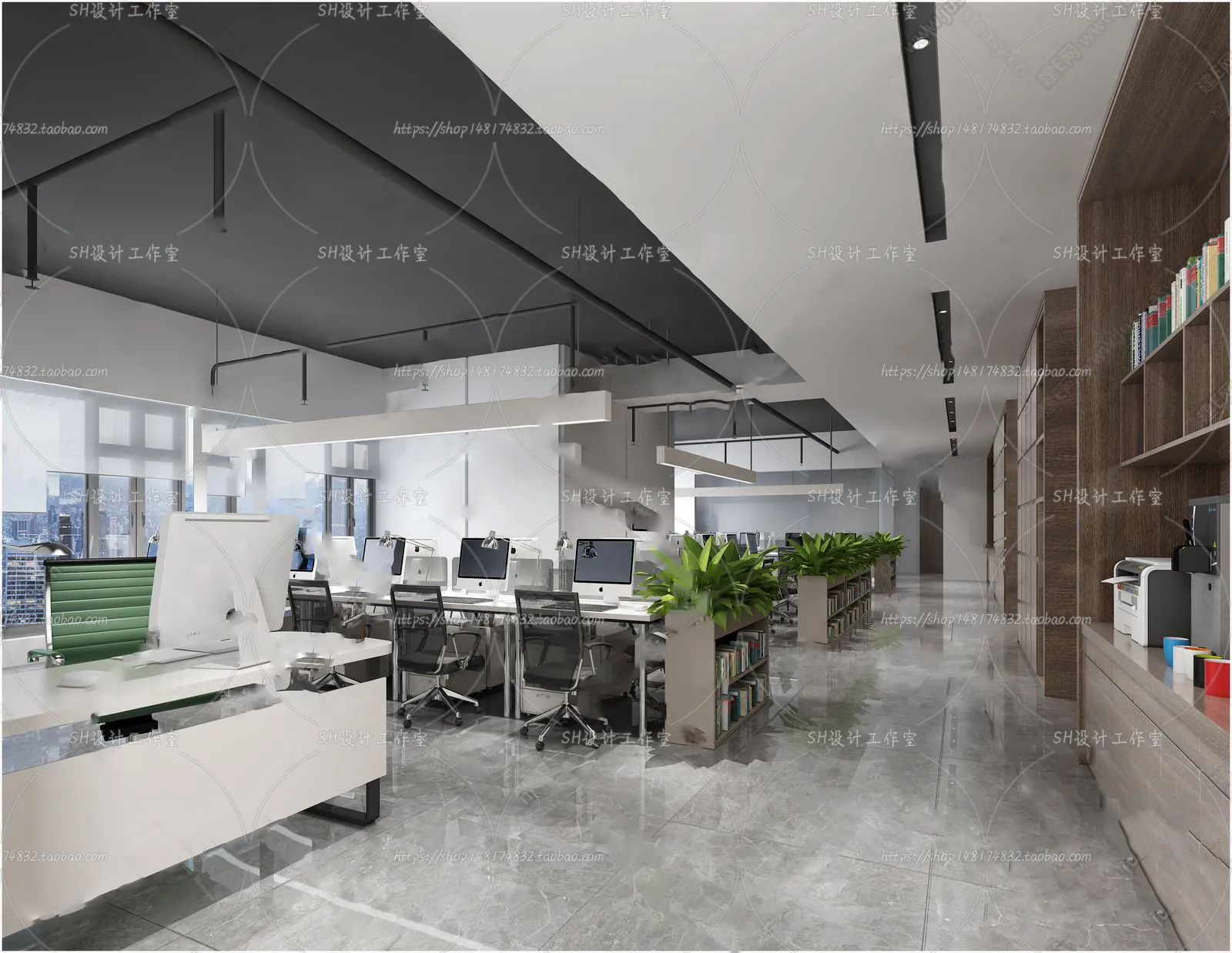 OFFICE 3D SCENES – VRAY RENDER – 34