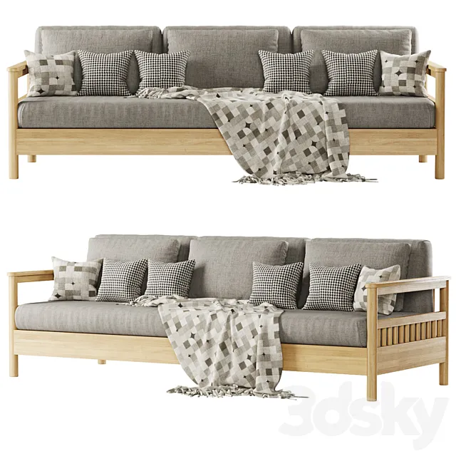 Furniture – Sofa 3D Models – Tribeca Outdoor Three Seater Sofa