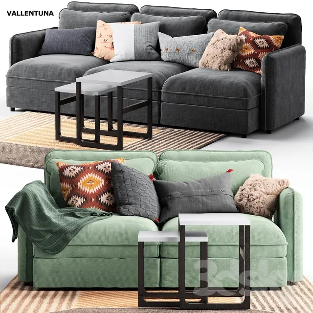 Furniture – Sofa 3D Models – VALLENTUNA 2-seat; 3-seat Ikea VALLENTUNA Ikea