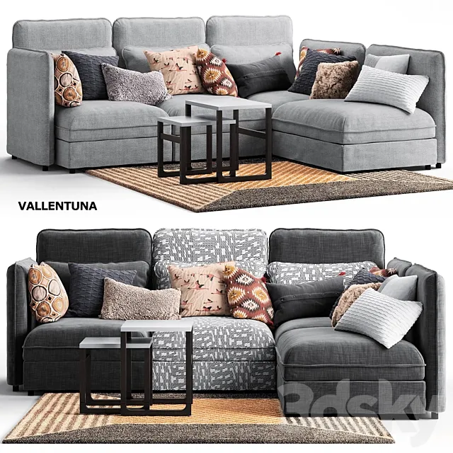 Furniture – Sofa 3D Models – VALLENTUNA Ikea 1