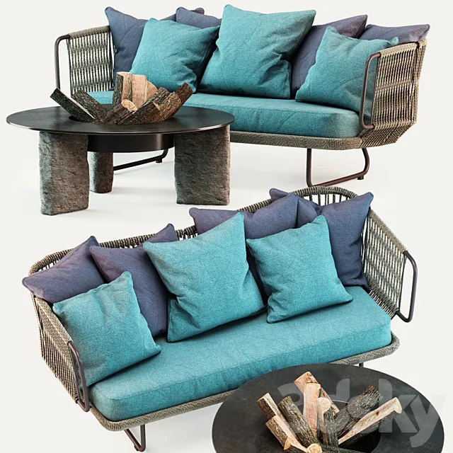 Furniture – Sofa 3D Models – Varaschin Babylon Sofa