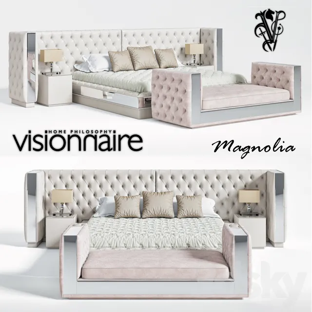 Furniture – Sofa 3D Models – Visionnaire Magnolia