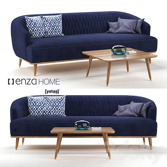 Furniture – Sofa 3D Models – YATASH ARIA KOSE TAKIMI SOFA
