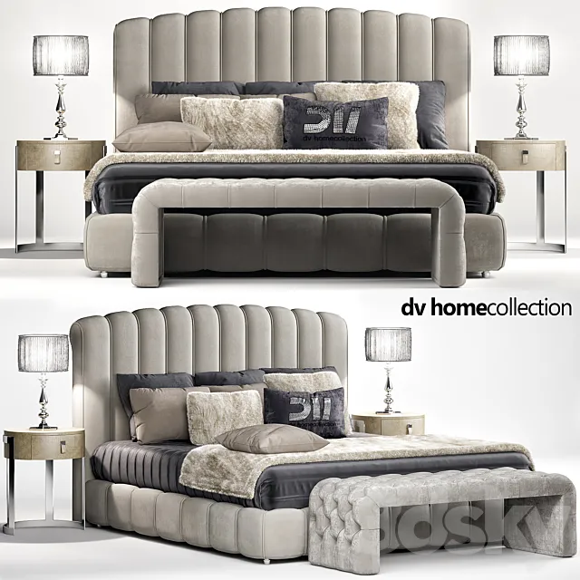 Bed Byron DVhomecollection 3DS Max - thumbnail 3