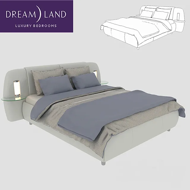 The bed of the Rio Grande Dream Land 3DS Max - thumbnail 3
