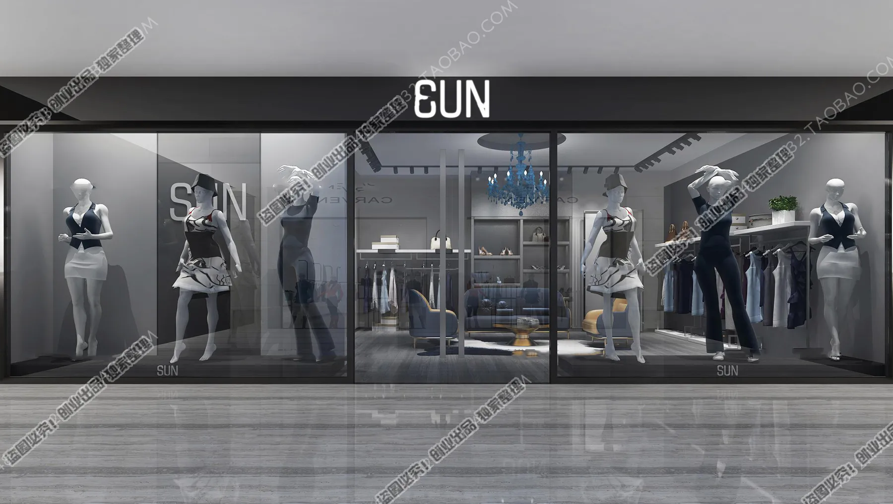 CLOTHING STORE – 3D SCENES – 0106