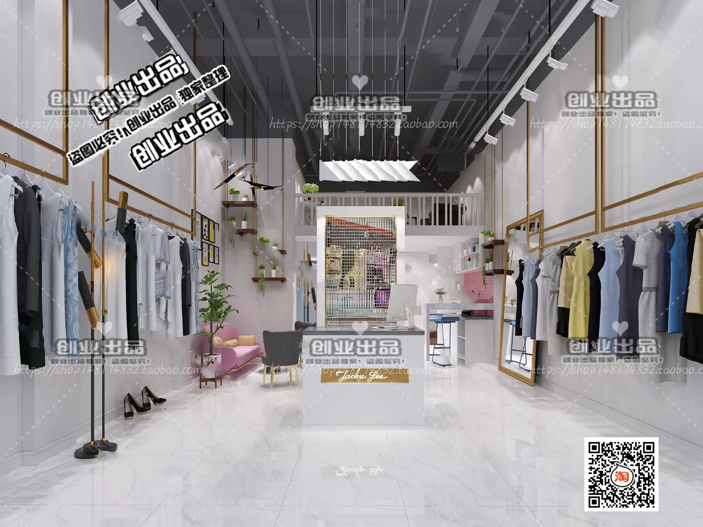 CLOTHING STORE – 3D SCENES – 0115